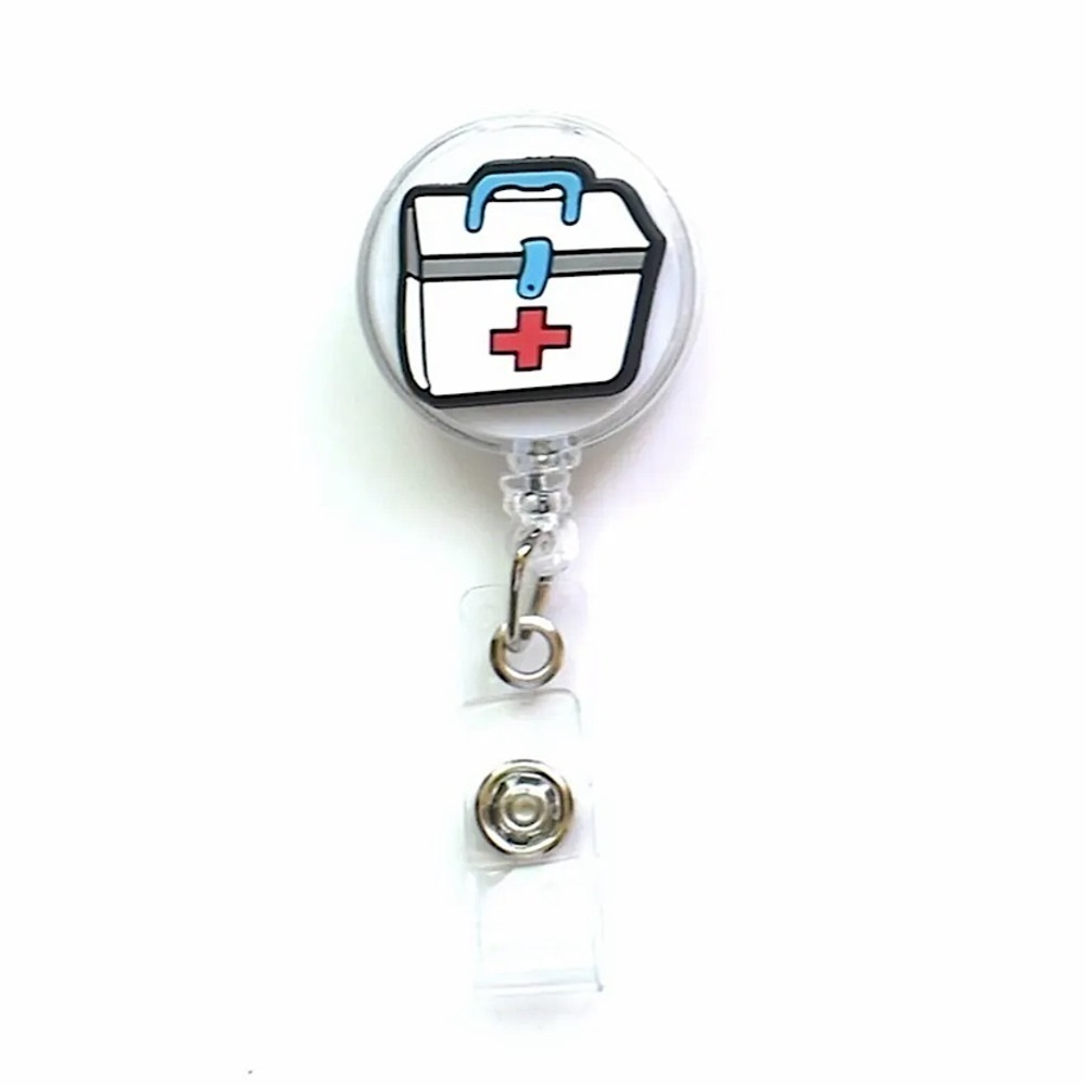 Retractable ID Badge Clip Medical